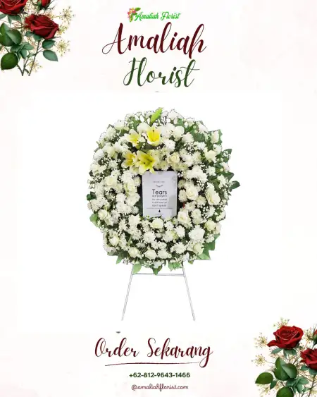 Krans Bunga Duka Buaran Mangga